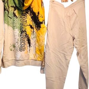 💥NWT ELEVEN PARIS | ABSTRACT AOP ZIP FRONT HOODIE + JOGGER | $115 set >55%OFF💥